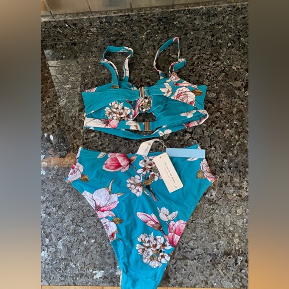 High Rise Floral Bikini - Picture 12 of 14